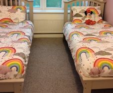 Two Rainbow Duvet Covers for Single Beds