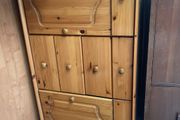 solid wood furniture desk table and chestdrawer