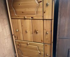 solid wood furniture desk table and chestdrawer
