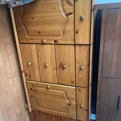 solid wood furniture desk table and chestdrawer