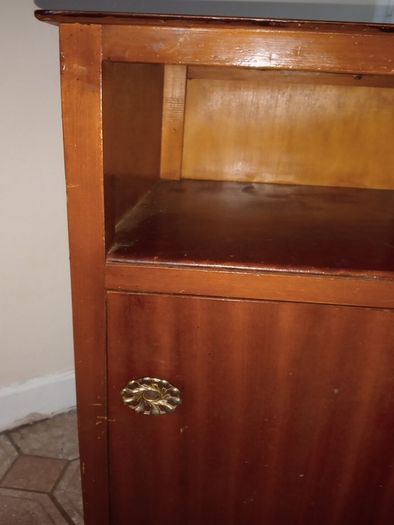 mid century teak locker