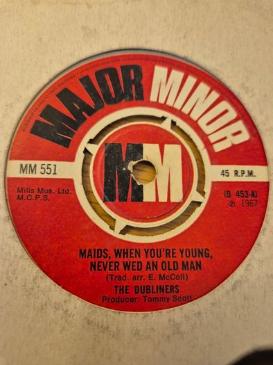 The Dubliners 9 7" singles