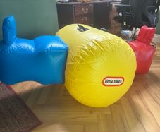 Inflatable see saw