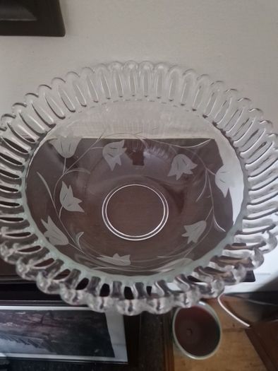 vintage glass bowl
