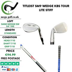 Titleist SM9 Wedge Sw 54 Degree.10S / Kbs Tour Lite Stiff