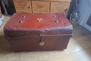 Vintage metal trunk