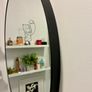 Large round mirror - black frame Image 3