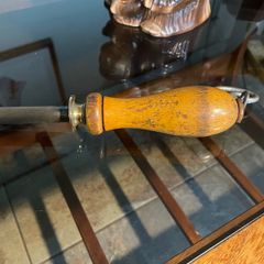 Vintage Sheffield Cast Steel Chef or Butchers Knife Sharpening Steel