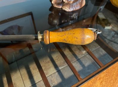Vintage Sheffield Cast Steel Chef or Butchers Knife Sharpening Steel