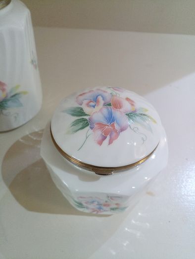 Aynsley "Little Sweetheart" Bone China Storage Jars
