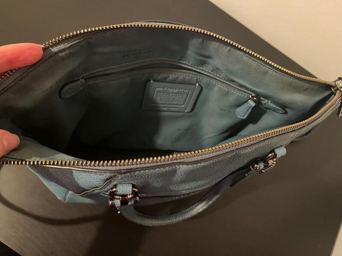 Coach Turqouise Leather Tote