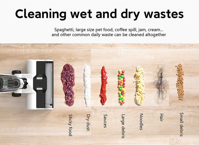 Cordless Wet Dry Vacuum Cleaner For Home All In One Smart Wireless Mop Floor Washer Handheld Household Self-Cleaning