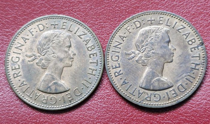Elizabeth ll 1961 and 1963 Penny coins