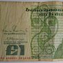 Vintage Ireland Irish 1 pound Banknote Note Queen Meabh Image 4