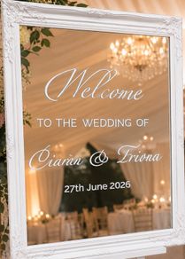 Personalised Wedding Mirror