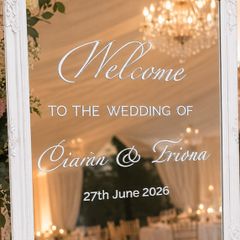Personalised Wedding Mirror