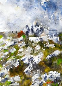 achill climb watercolour