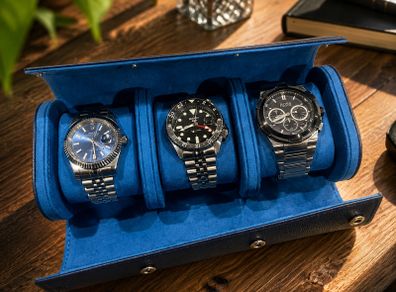 Luxury travel watch case