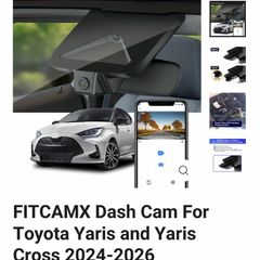 Dash cam Yaris Cross Fitcamx no wiring required