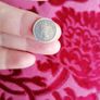 1841 India Silver Two Annas Coin Image 2