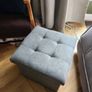 Grey Footstool with Storage Image 2