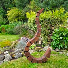 Rustic outdoor sculpture