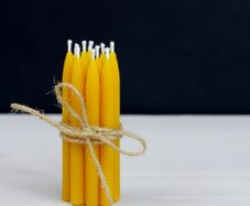 Natural Pure Beeswax Birthday candles