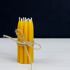 Natural Pure Beeswax Birthday candles