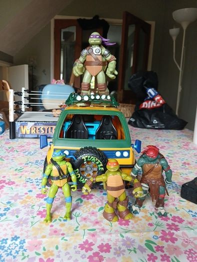 Teenage Mutant Ninja figure  Playset and figures (Please Read)