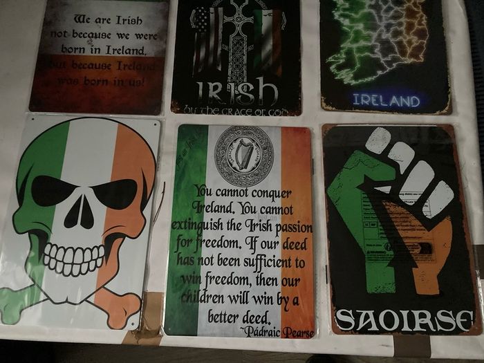 Irish interest Metal Plaques