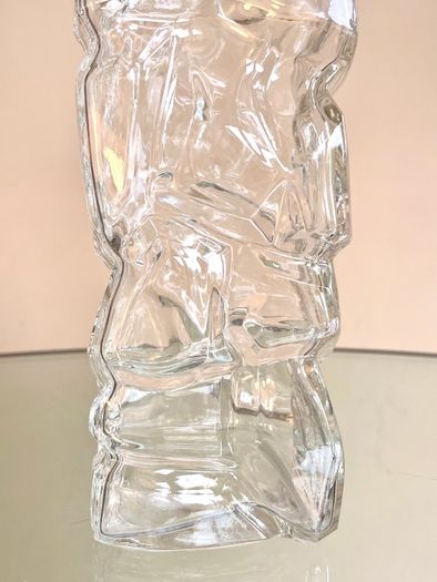 Vintage French Glass Decanter / Carafe, Mid Century, Whitefriars Style