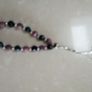 Bracelet Adjustable size crystals and sterling silver beads Image 2