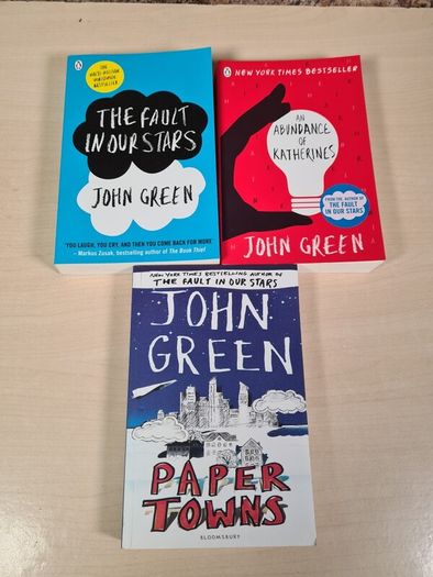 John Green books x 3 the fault in our stars An abundance of Katherines  Paper Towns