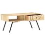 Coffee Table 95x50x42 cm Solid Mango Wood Image 3