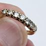 Vintage 9ct Yellow Gold 7 Stone Diamond Ring Image 4