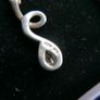 Sterling Silver 925 Necklace - Pendant CZ, Chain 3,5g Image 5