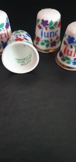 Collection of Emerald Isle Bone China Thimbles