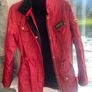 Ladies red Barber jacket sixe 10 Image 4