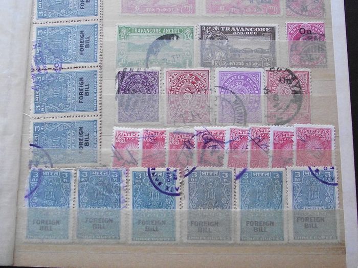 A nice collection of Stamps from India, presented in the album #7