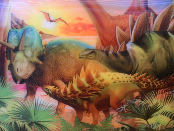 Dinosaur holographic picture