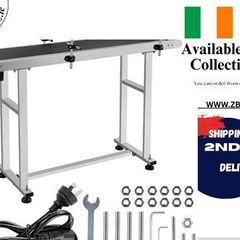 Electric PVC Belt Conveyor 1500x200mm 60W Adjustable Speed for Inkjet Printers