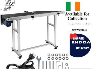 Electric PVC Belt Conveyor 1500x200mm 60W Adjustable Speed for Inkjet Printers