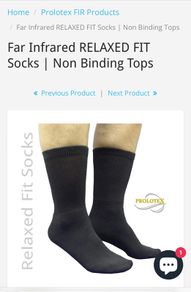 Therapy socks for diabetic/ swollen feet (Far infrared)
