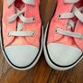UK 1 pink sparkly converse high tops Image 8
