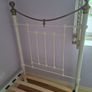 Julian Bowen Ivory Single Metal Bed Frame Image 5