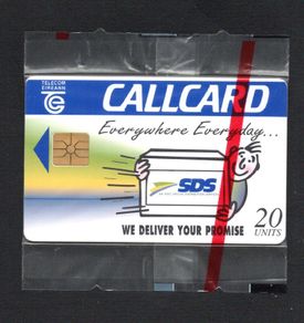 1996 Ireland 20 unit An Post's courier and parcel distribution service S.D.S (Special Distribution Services) (Gemplus GEM1) Call Card Mint in packing Telecom Eireann Card Number 1115