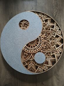 Yin Yang multi layered mandala