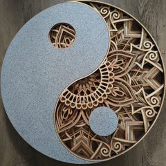 Yin Yang multi layered mandala
