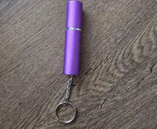 Perfume travel spray bottle keyhanger