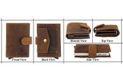 Leather card holder wallet - brand new